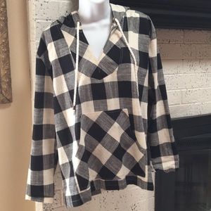 Black and Tan cotton hoodie